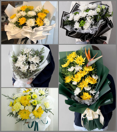 江苏泰州泰兴市济川街道众贤村白事花束代送